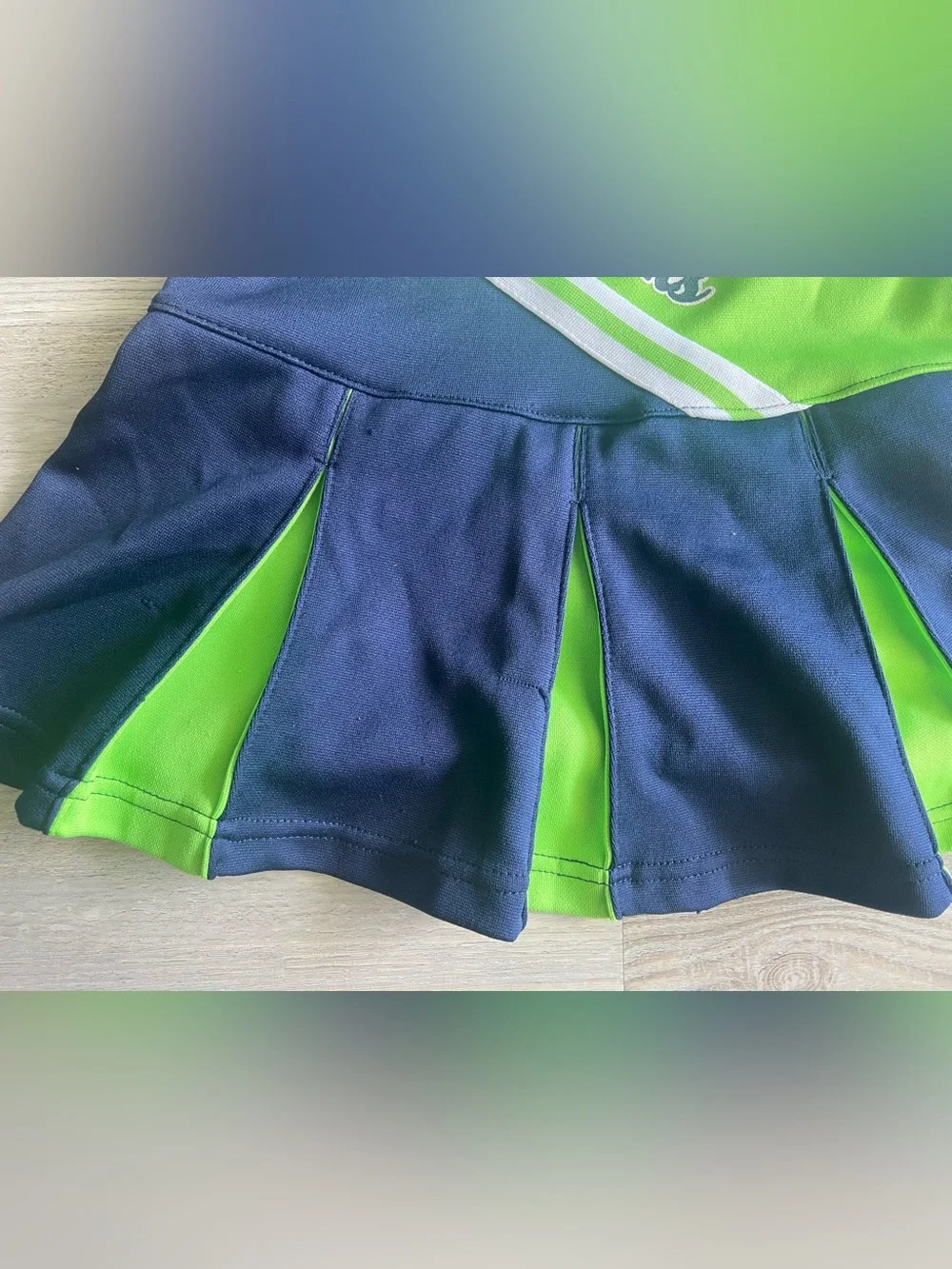 NFL Team Apparel Seattle Seahawks Toddler Girls Cheerleader Dress 3T